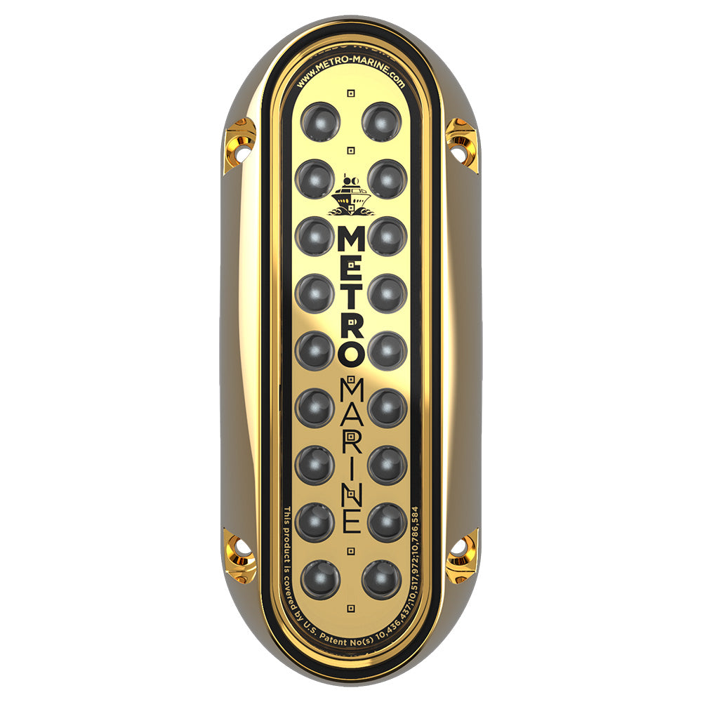 Metro Marine HighOutput Elongated Vertical Mount Light wIntelligent Monochromatic LEDs  Aqua 90 Beam FBME1VA390