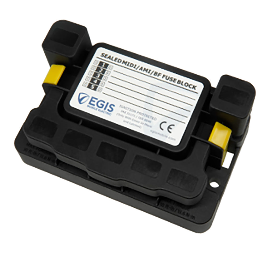 Egis MIDI 5x Fuse Block wSealed Cover 3908