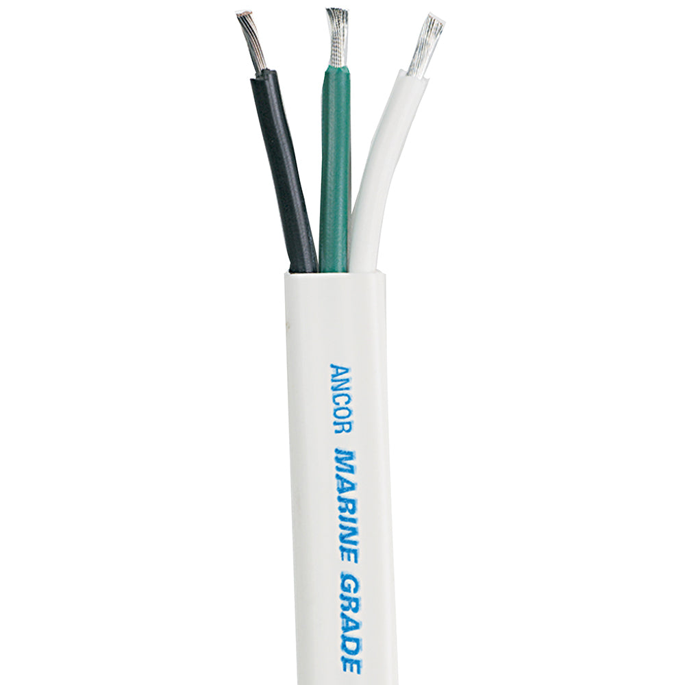 Ancor White Triplex Cable  63 AWG  Flat  50 130705