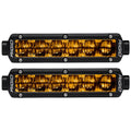 RIGID Industries 6 SRSeries SAE Compliant Fog Light  Black wYellow Light 906704