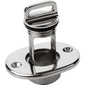 SeaDog Oblong Captive Garboard Drain  Plug  316 Stainless Steel 5200651