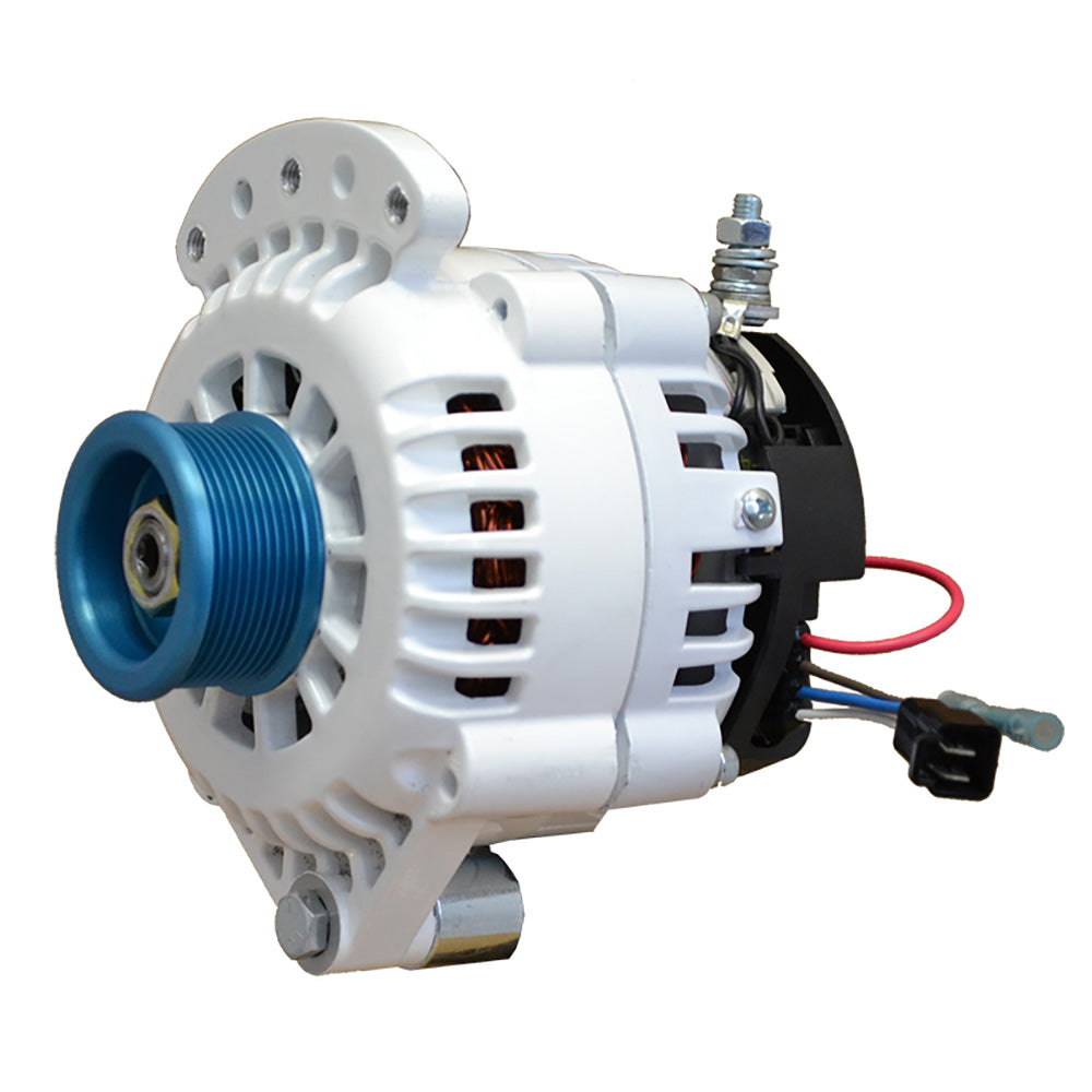 Balmar Alternator 100 AMP 12V 12 Single Foot Spindle Mount J10 Pulley wIsolated Ground 621100J10