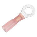 Pacer 2218 AWG Heat Shrink Ring Terminal  14 Stud Size  100 Pack TE1814R100