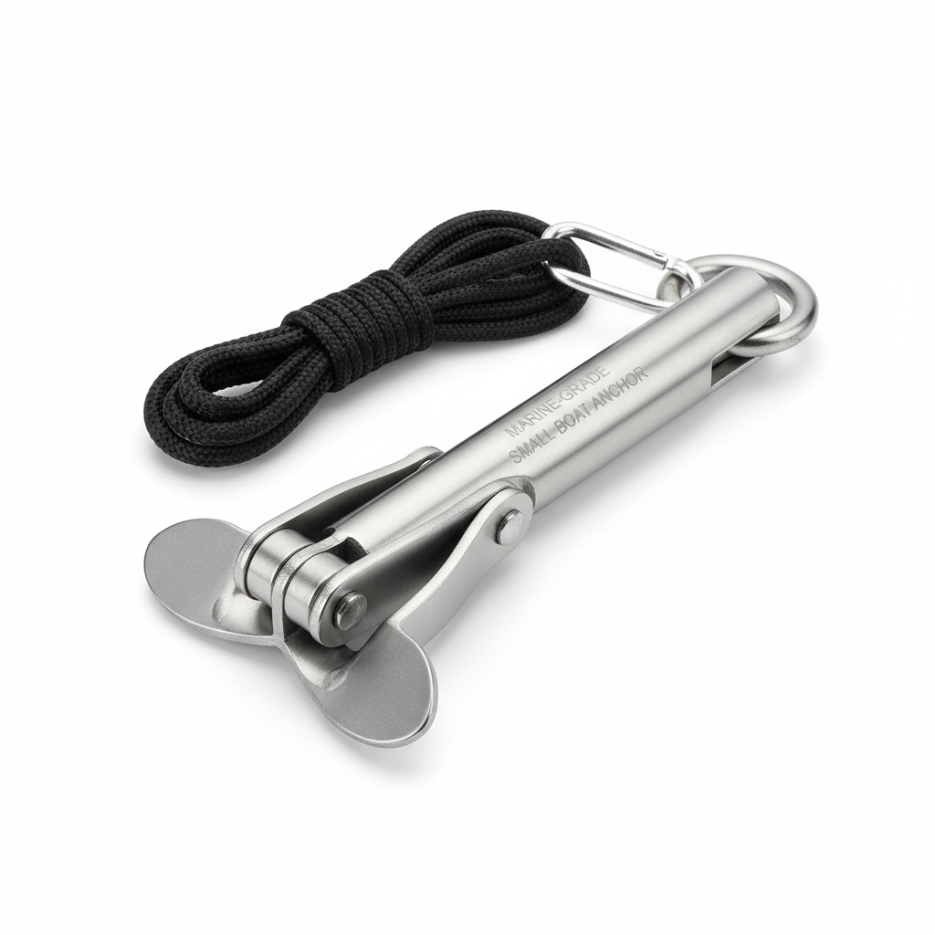 Compact Stainless Steel Grapnel Folding Anchor