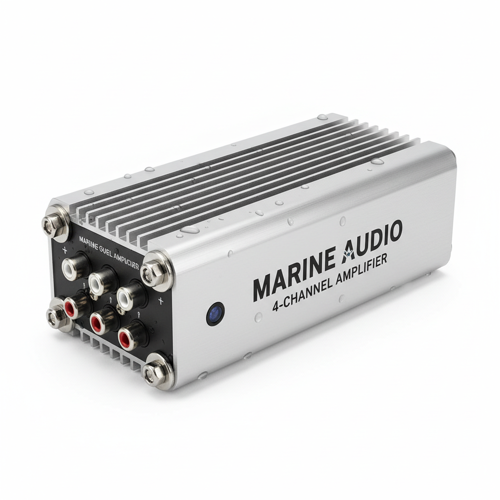 Waterproof Marine 4 Channel Amplifier for Boats