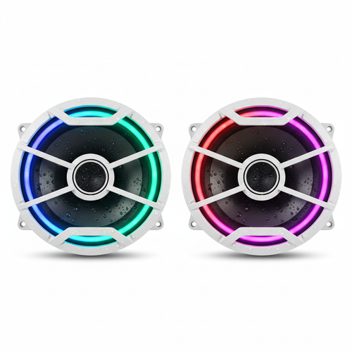 6.5 Inch Marine RGB LED Color-Changing Speakers for Boats