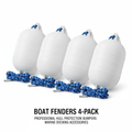 Set of 4 Inflatable Vinyl Boat Fenders