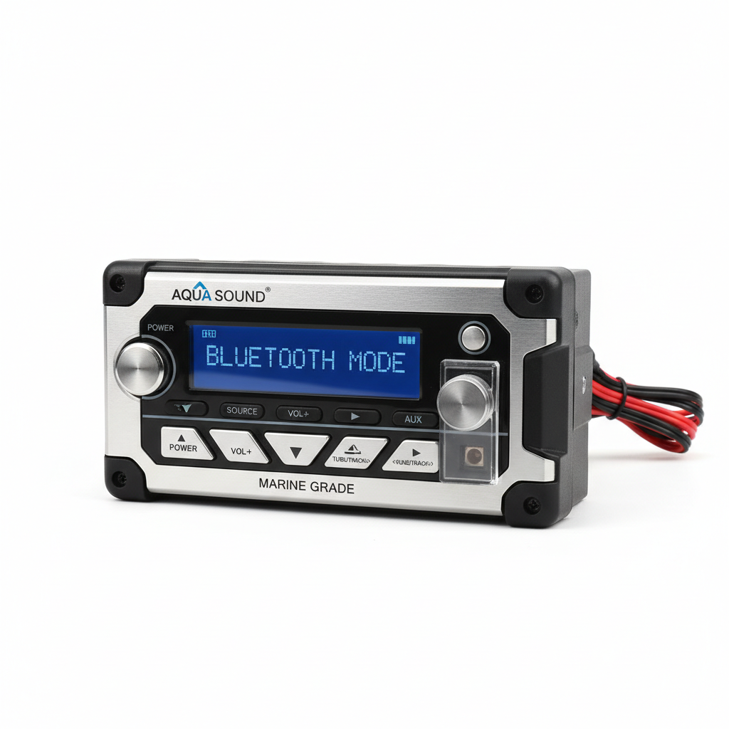 Waterproof Marine Bluetooth Stereo Head Unit